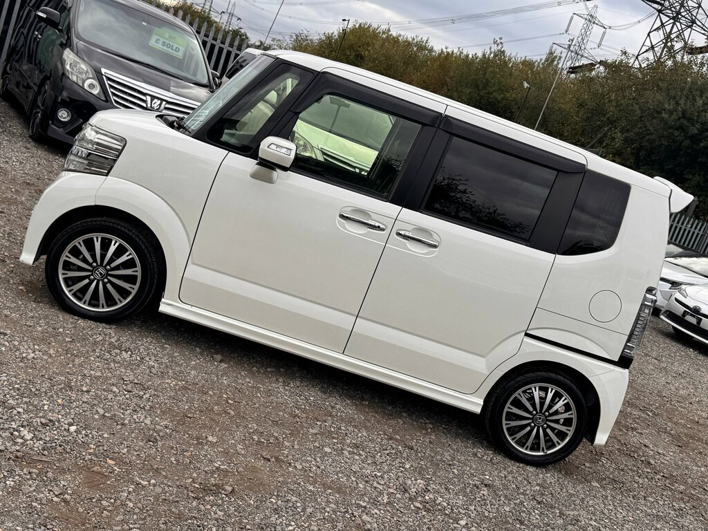 Honda N-Box Turbo G Custom Japanese Kei Car Auction Grade 4 White #5