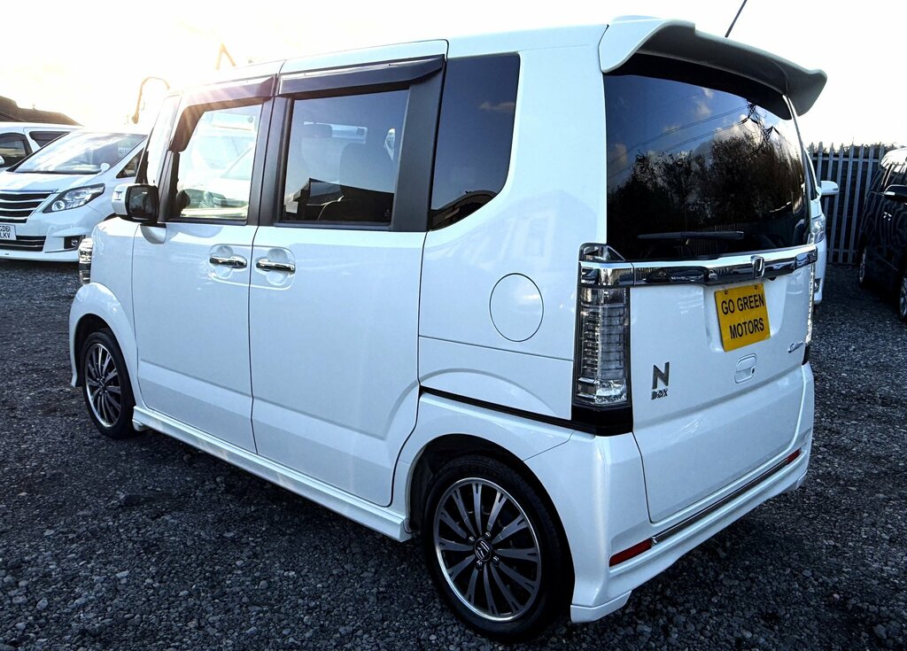 Honda N-Box Turbo G Custom Japanese Kei Car 650Cc Carplay White #6
