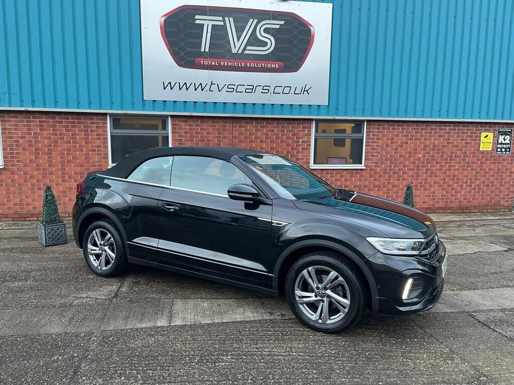 Volkswagen T-Roc Convertible 1.5 Tsi R-line Dsg 2Wd Euro 6 Ss DK74ZVH Black #4