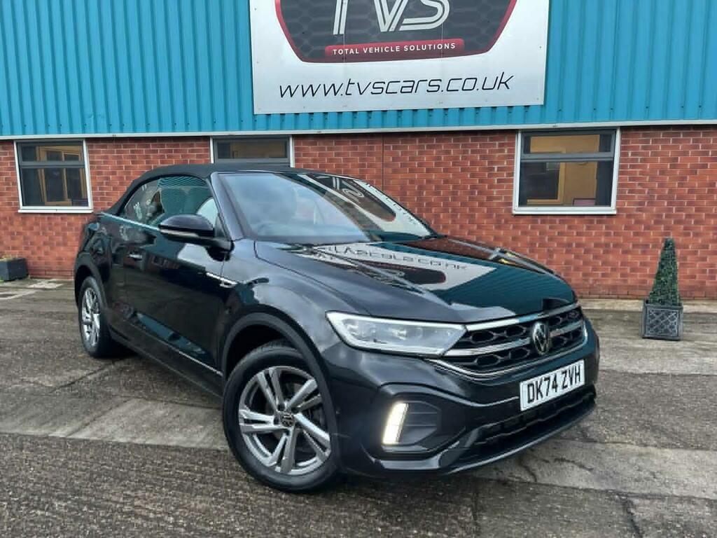 Volkswagen T-Roc Convertible 1.5 Tsi R-line Dsg 2Wd Euro 6 Ss DK74ZVH Black #2