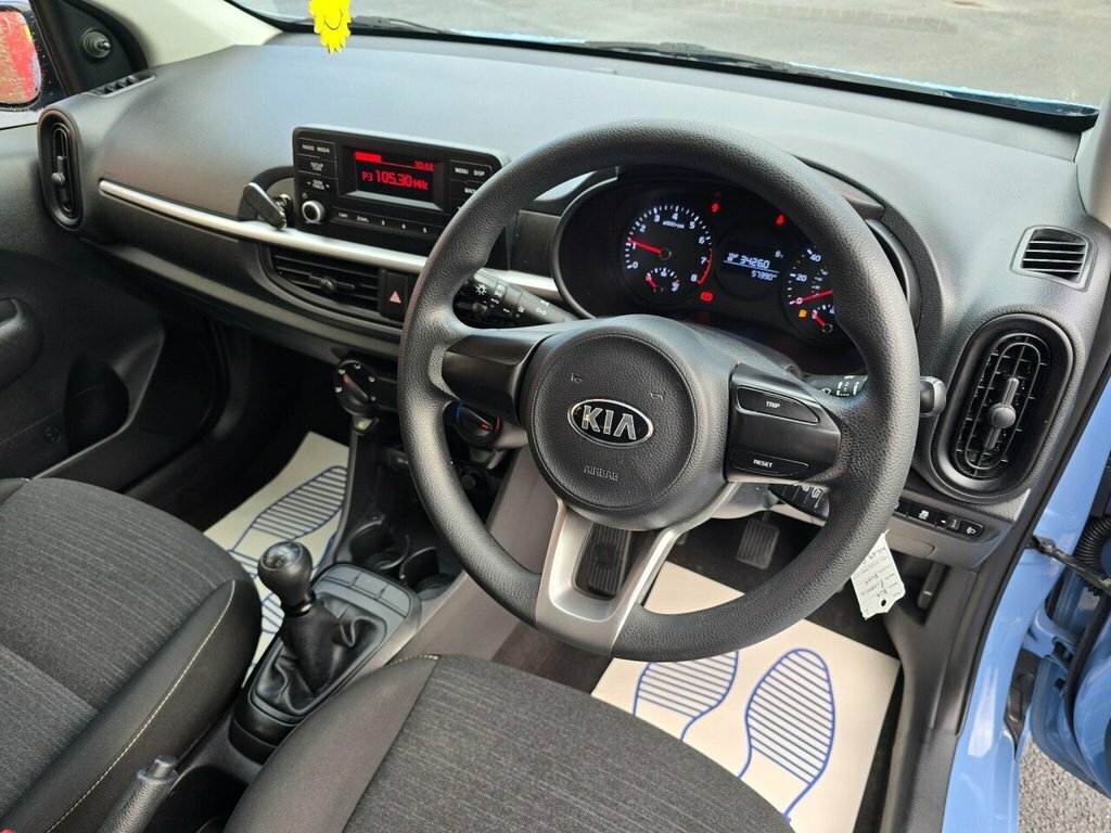 Kia Picanto Hatchback NL69GOK Blue #2