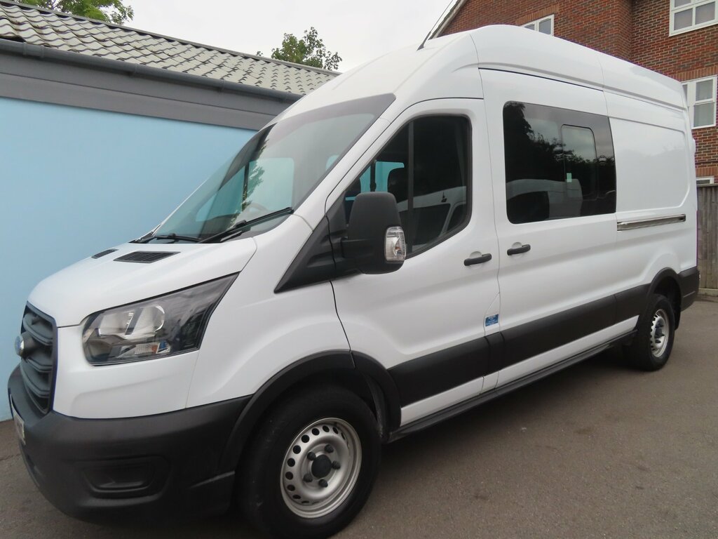 Ford Transit Custom 350 Ecoblue Leader Crew Van Double Cab 6Dr Air Con MM70HNC White #4