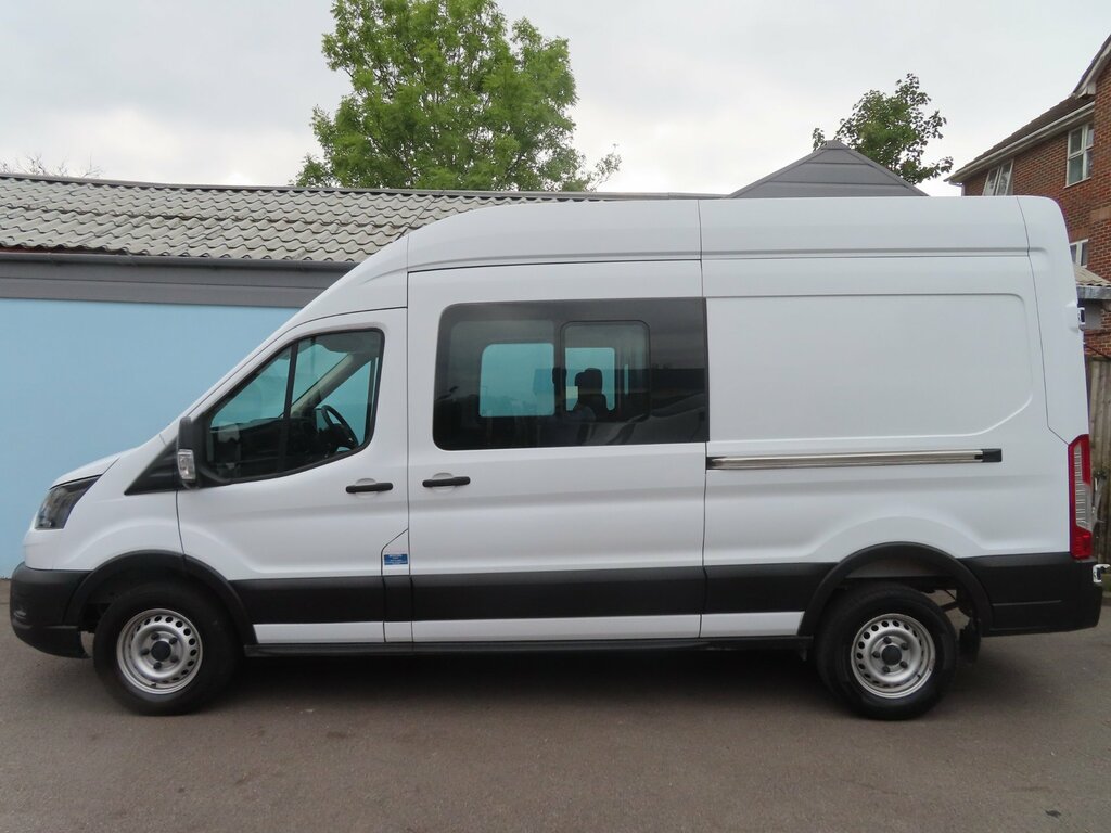 Ford Transit Custom 350 Ecoblue Leader Crew Van Double Cab 6Dr Air Con MM70HNC White #5