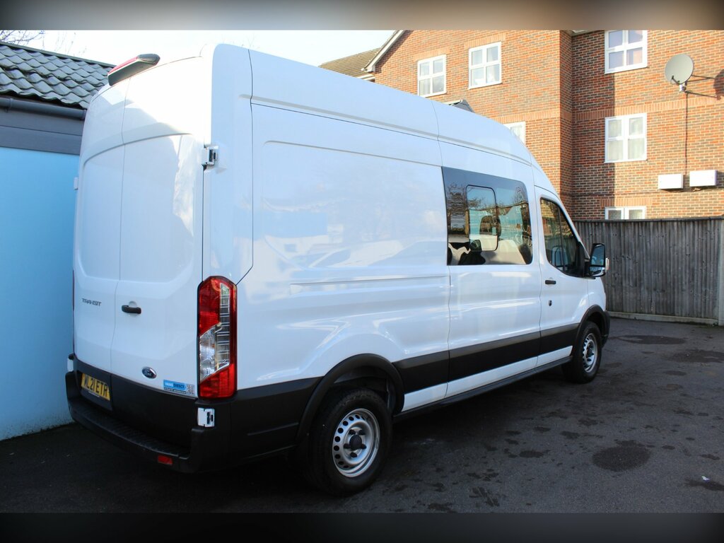 Ford Transit Custom 350 Leader 2.0 Ecoblue 130 6 Seat Crew Air Con L3 ML21ETR White #2