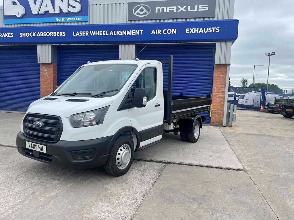 Ford Transit Custom 350 L2 Cc Drw Tipper White