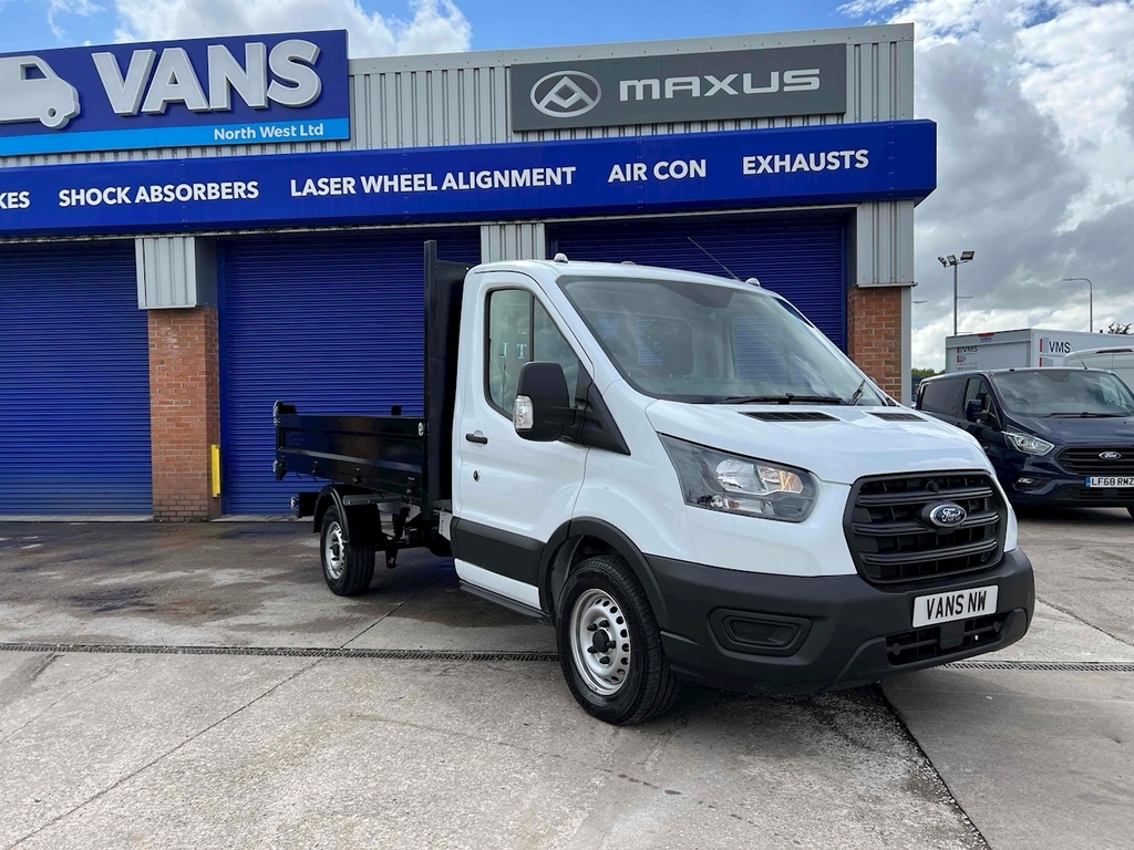 Ford Transit Custom 350 L2 Cc Srw Tipper White