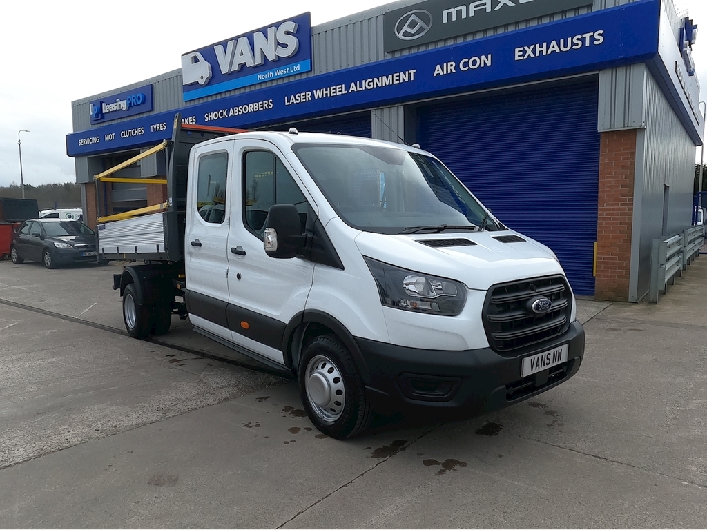 Ford Transit Custom 2.0 350 Ecoblue Leader One-way Tipper Rwd L3 Eu6 T White