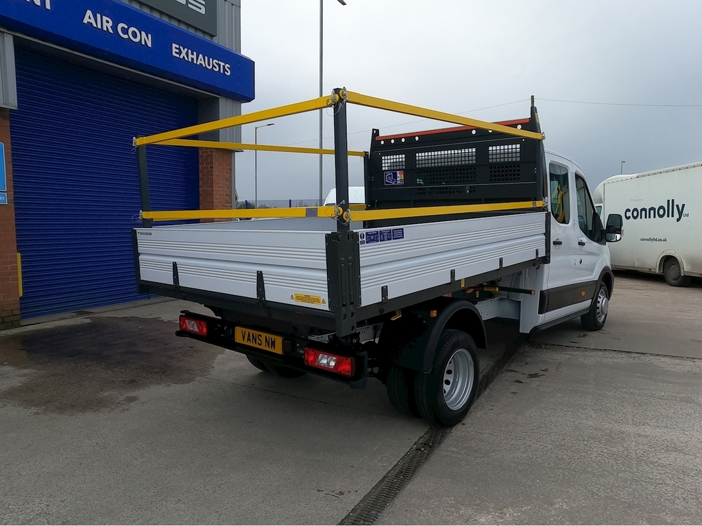 Ford Transit Custom 2.0 350 Ecoblue Leader One-way Tipper Rwd L3 Eu6 T White #3