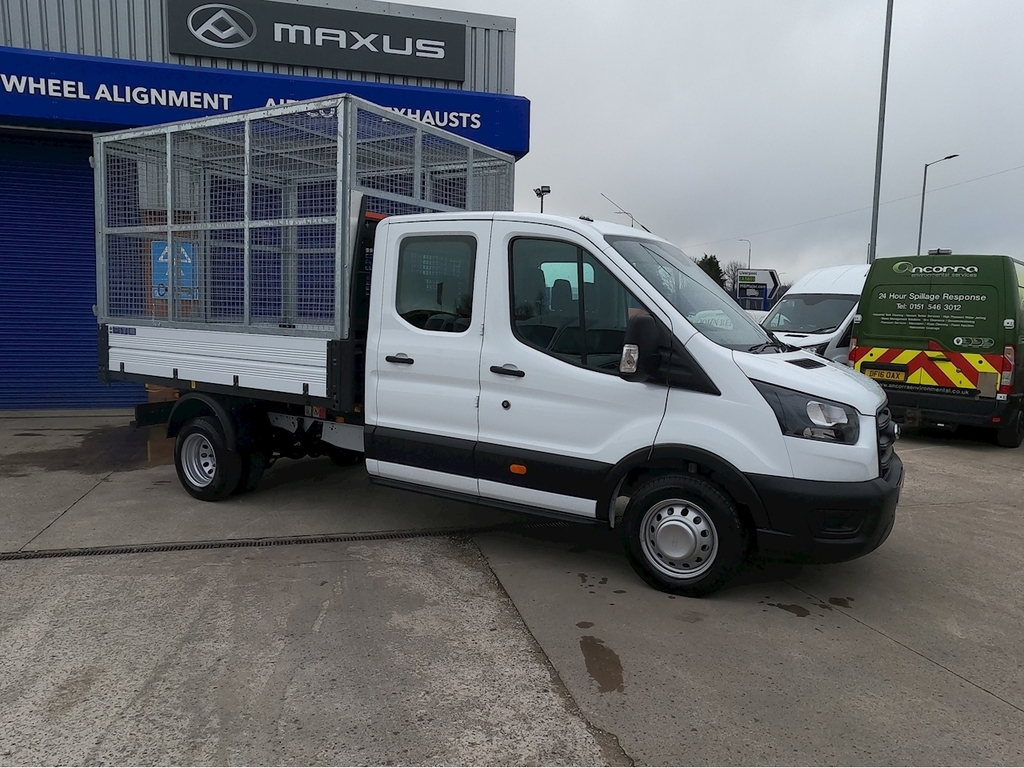 Ford Transit Custom 350 Leader 1-Way Double Cab Tipper Drw L3 Eu6 White #2