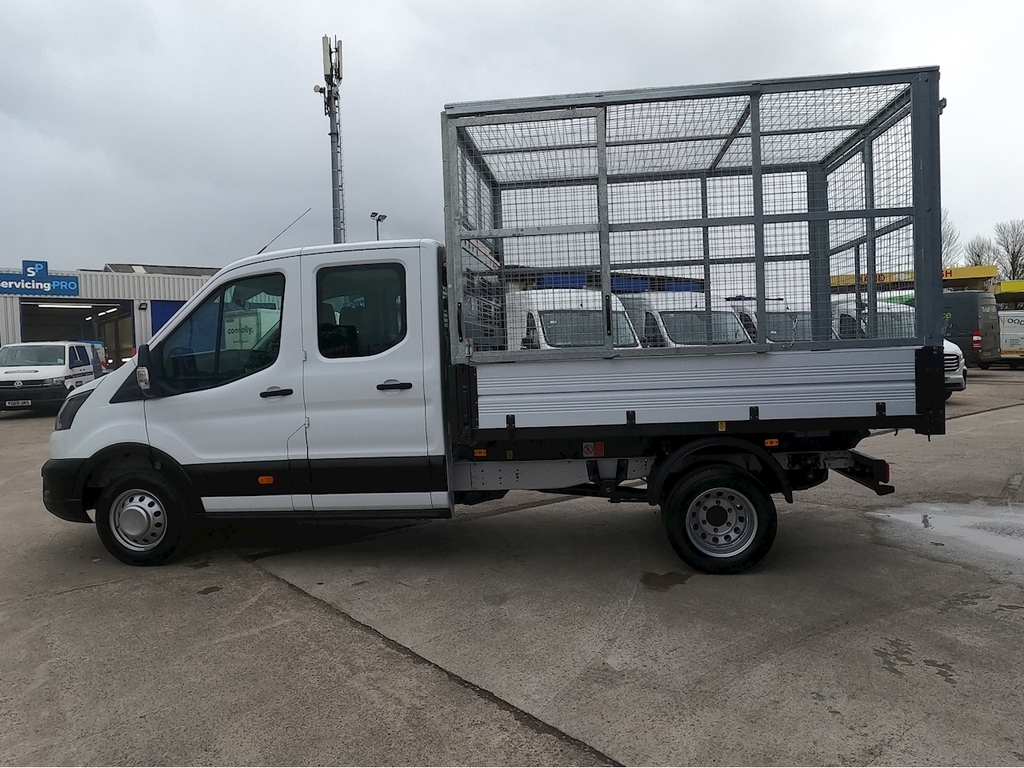 Ford Transit Custom 350 Leader 1-Way Double Cab Tipper Drw L3 Eu6 White #3