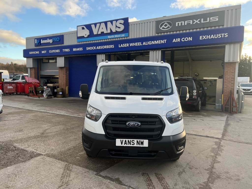 Ford Transit Custom 2.0 350 Ecoblue Leader 1-Way Double Cab Tipper Rwd White #6