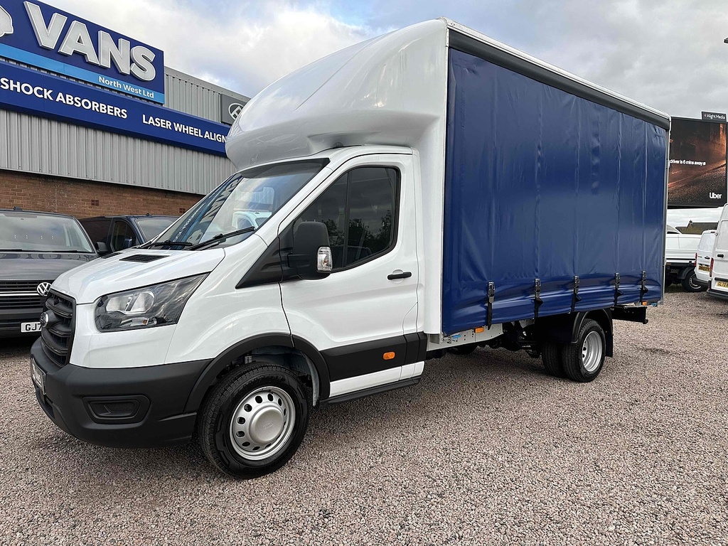 Ford Transit Custom 350 Leader Ecoblue Curtainsider White