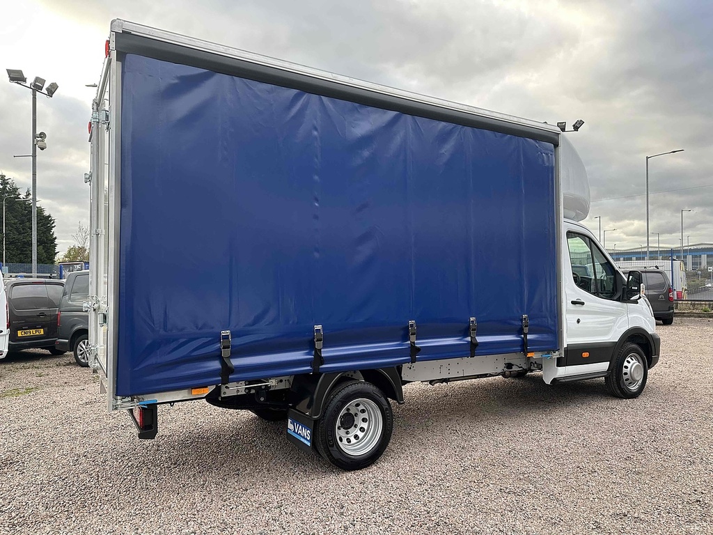 Ford Transit Custom 350 Leader Ecoblue Curtainsider White #6