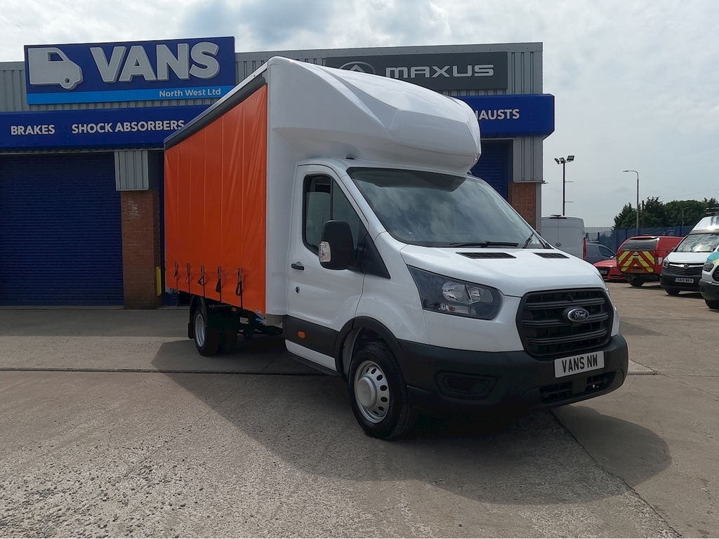 Ford Transit Custom 350 Leader Cc Ecoblue Curtain White