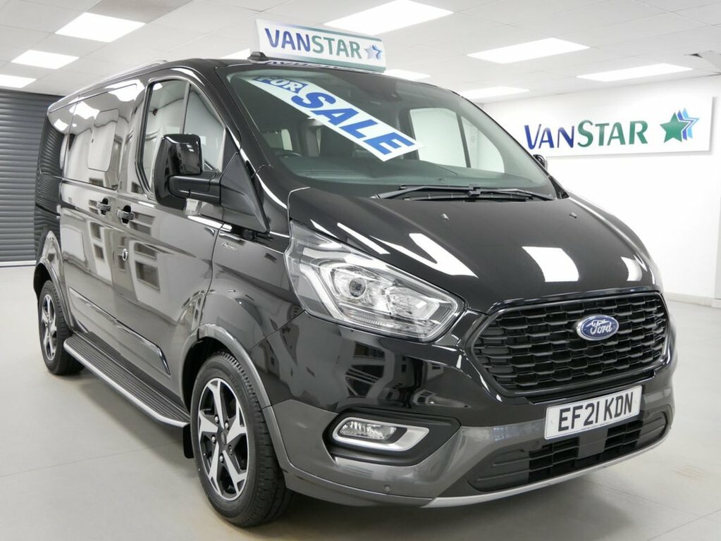 Ford Tourneo Custom 2L 2.0 320 Ecoblue Active Minibus Double Cab D EF21KDN Black #3