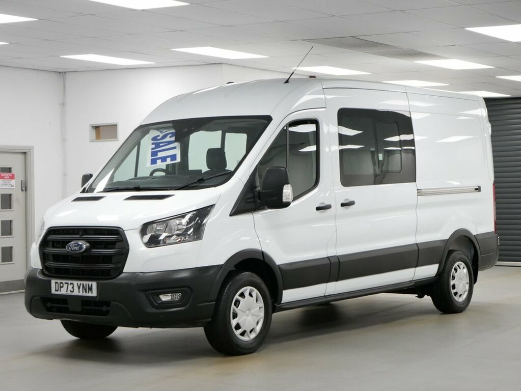 Ford Transit Custom 2L 2.0 350 Ecoblue Trend Crew Van Double Cab D DP73YNM White #4