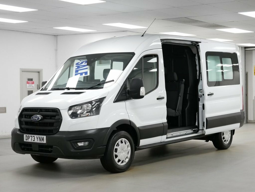 Ford Transit Custom 2L 2.0 350 Ecoblue Trend Crew Van Double Cab D DP73YNM White