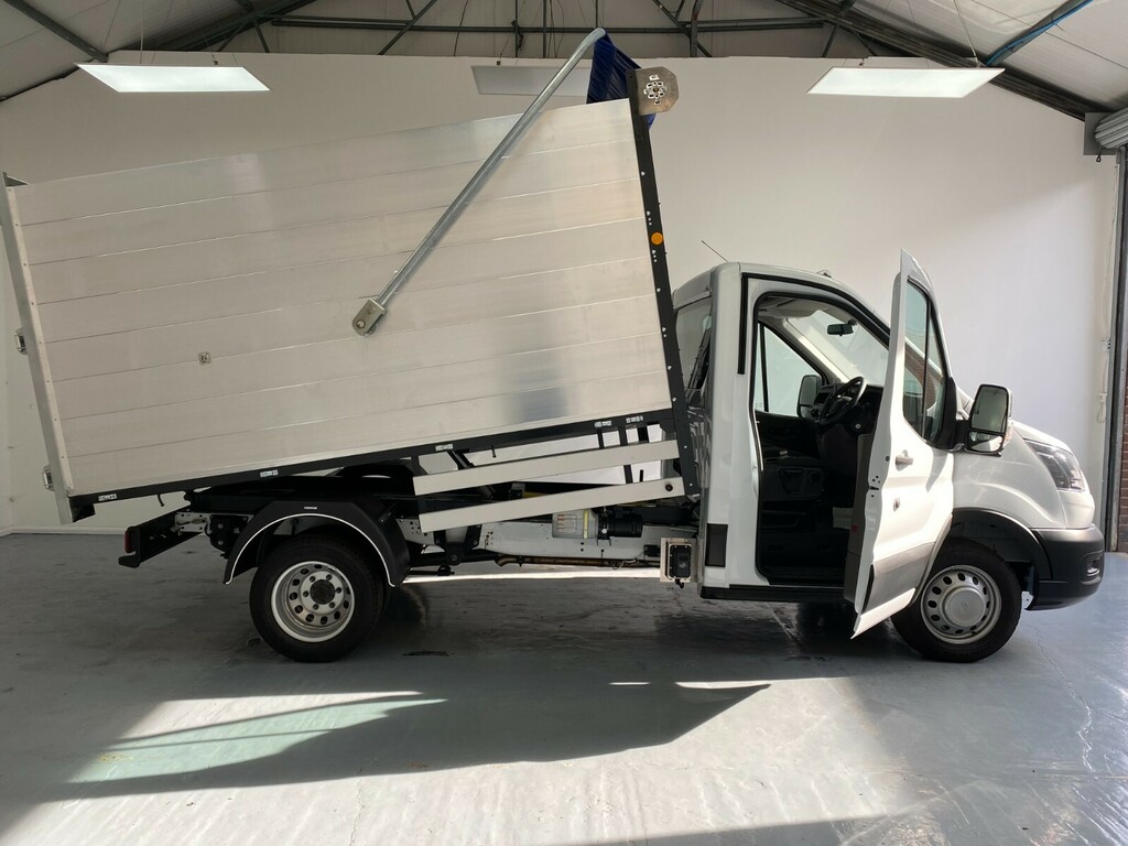 Ford Transit Custom 350 L2 Mwb Tipper Converted Body 130Ps PE75XJX White #4