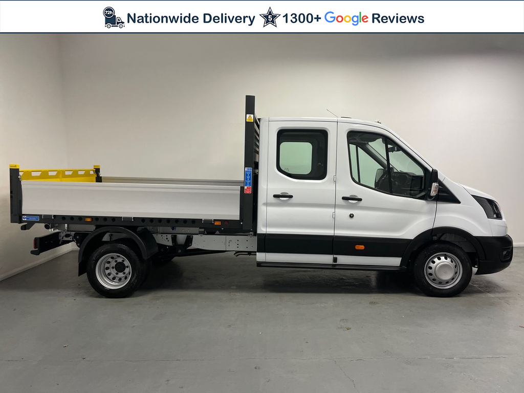 Ford Transit Custom 350 Tipper L3 Lwb Dcab 2.0 Ecoblue 130Ps DX75XXX White #3