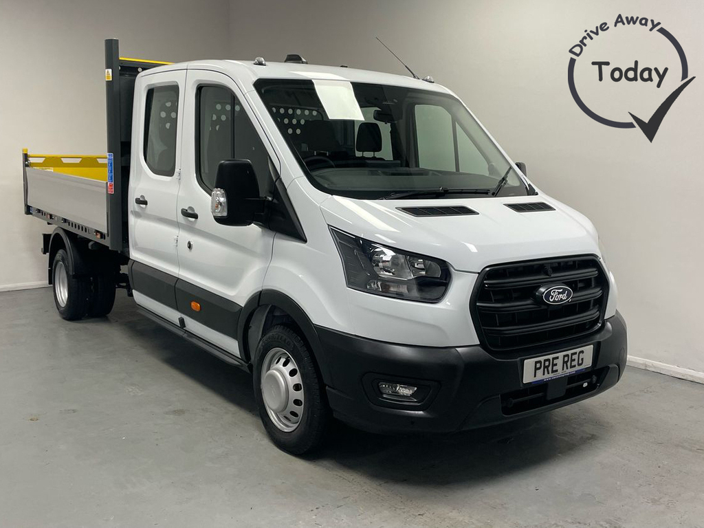 Ford Transit Custom 350 Tipper L3 Lwb Dcab 2.0 Ecoblue 130Ps White