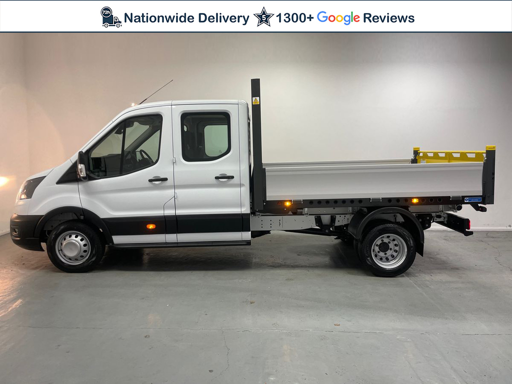 Ford Transit Custom 350 Tipper L3 Lwb Dcab 2.0 Ecoblue 130Ps DX75XXX White #4