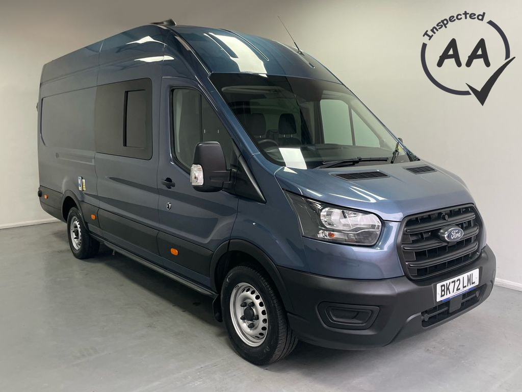 Ford Transit Custom 350 Leader L4 H3 Hybrid 2.0 Ecoblue 130Ps BK72LML Blue