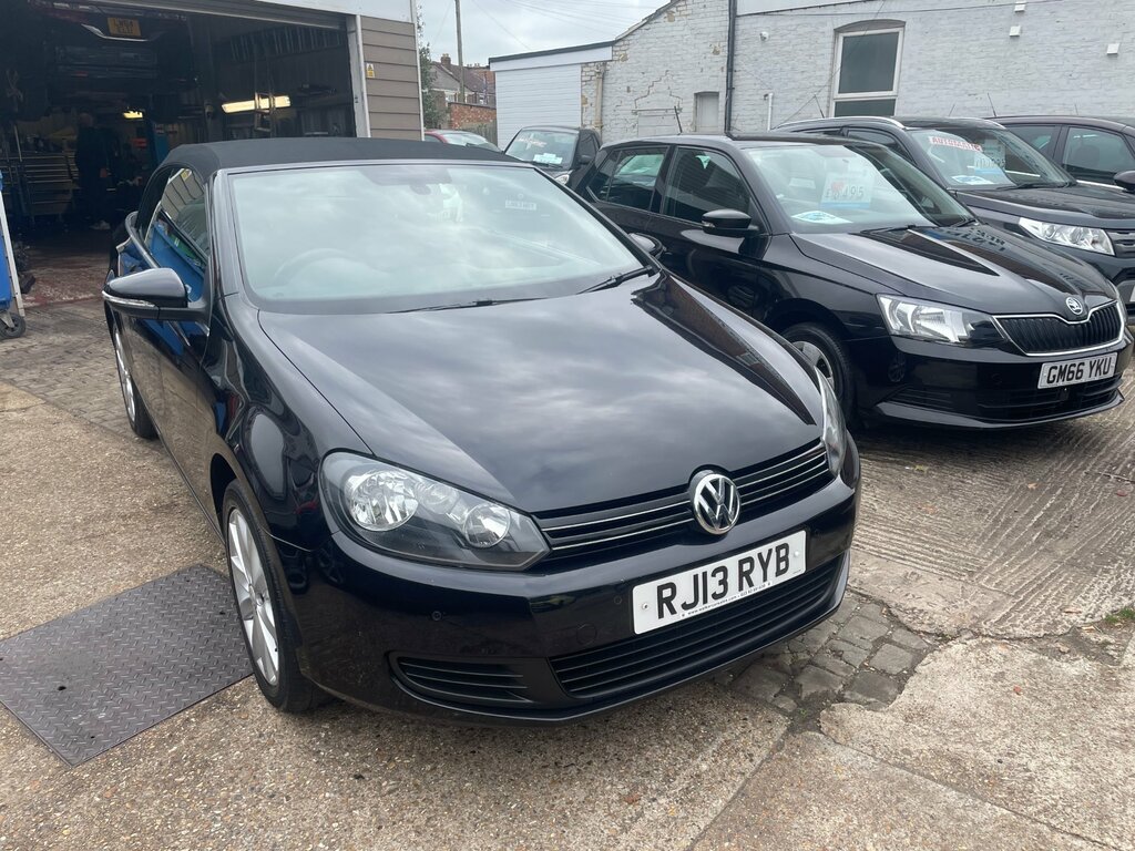 Volkswagen Golf 2.0 Tdi Bluemotion Tech Se Cabriolet Ds RJ13RYB Black #2
