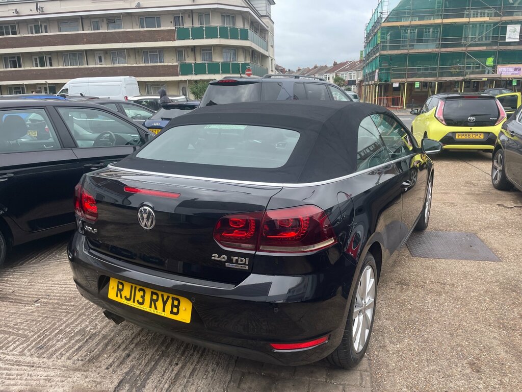 Volkswagen Golf 2.0 Tdi Bluemotion Tech Se Cabriolet Ds RJ13RYB Black #4