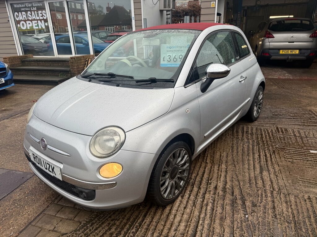 Fiat 500C 1.2 Lounge Convertible Euro 5 6 Silver
