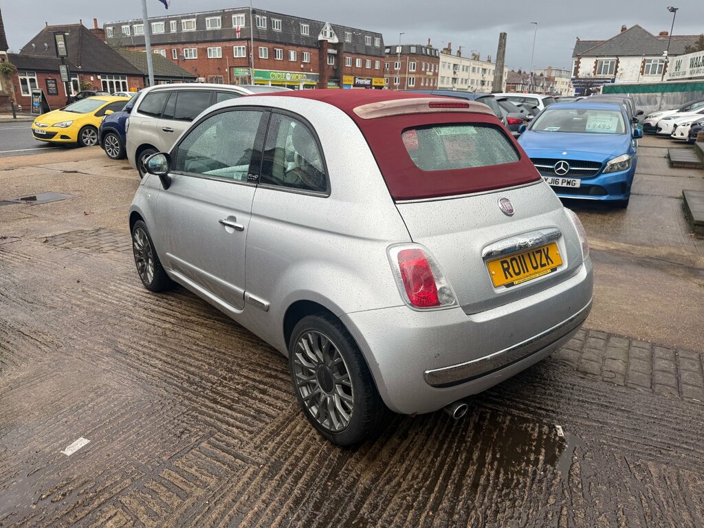 Fiat 500C 1.2 Lounge Convertible Euro 5 6 Silver #5