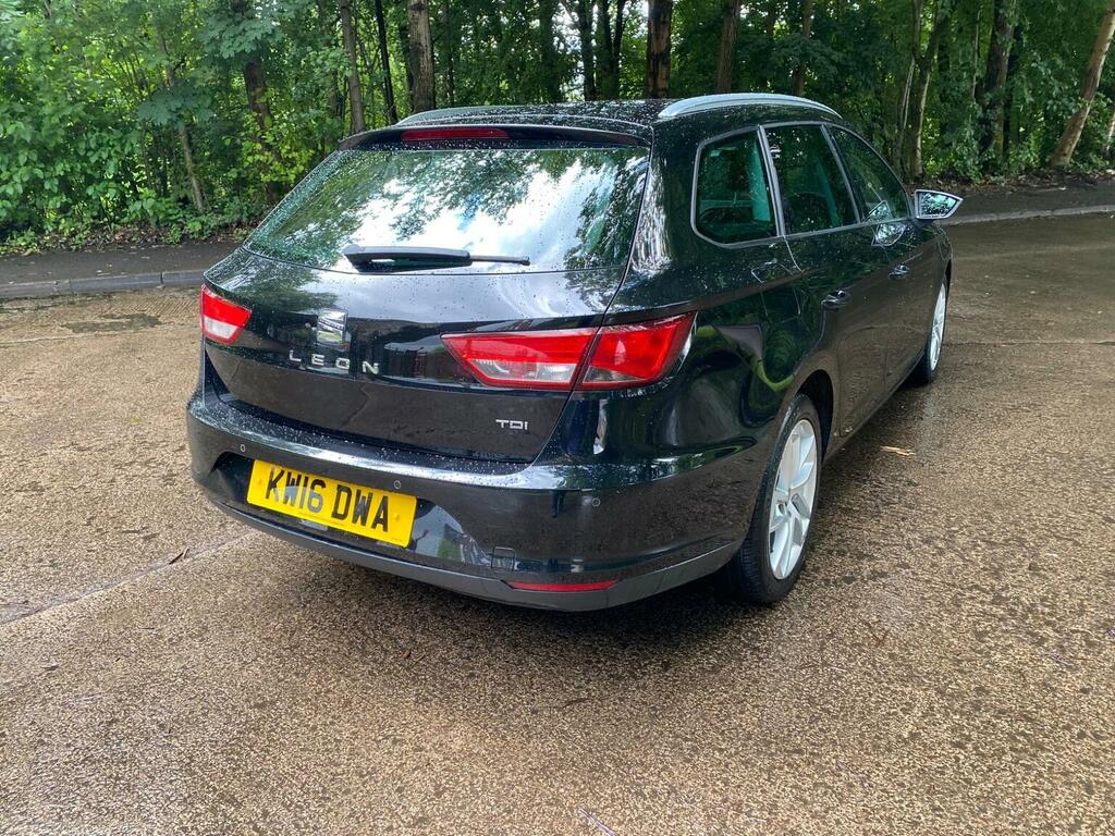 Seat Leon Estate 1.6 Tdi Se Sport Tourer Dsg Euro 6 Ss Black #6