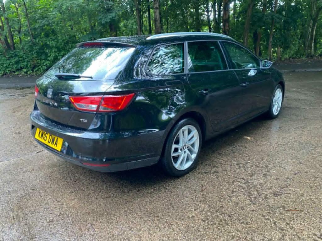 Seat Leon Estate 1.6 Tdi Se Sport Tourer Dsg Euro 6 Ss Black #5