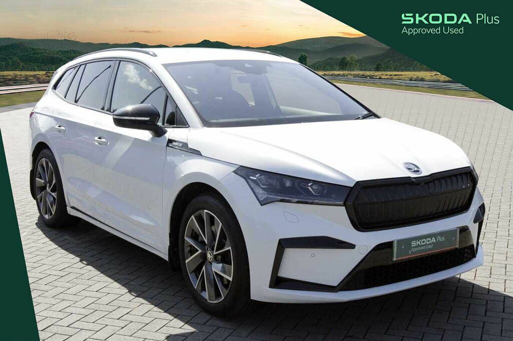 Skoda ENYAQ 80X Sportline 82 Kwh 265 Ps Single Speed 4X4 White