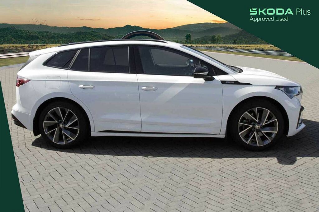 Skoda ENYAQ 80X Sportline 82 Kwh 265 Ps Single Speed 4X4 White #4