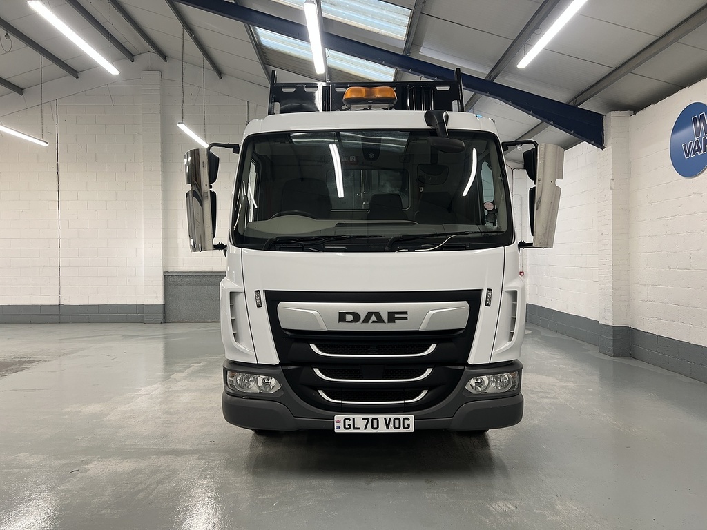 DAF All Models 12 Ton Dropside Hmf810 Crane 0.0 Crane Mounted White #4