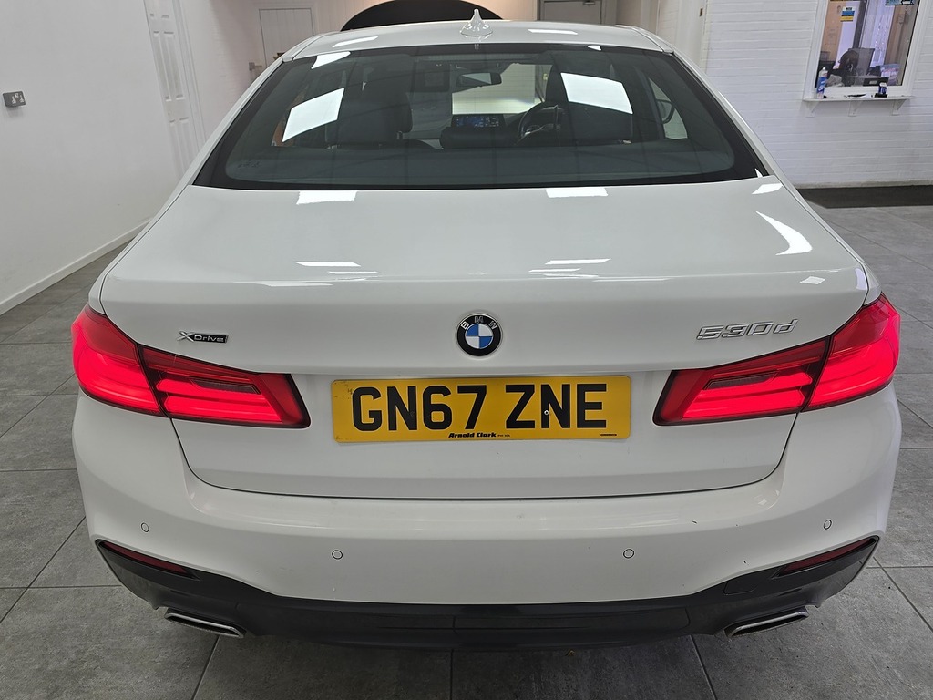 BMW 5 Series 530D M Sport GN67ZNE White #4