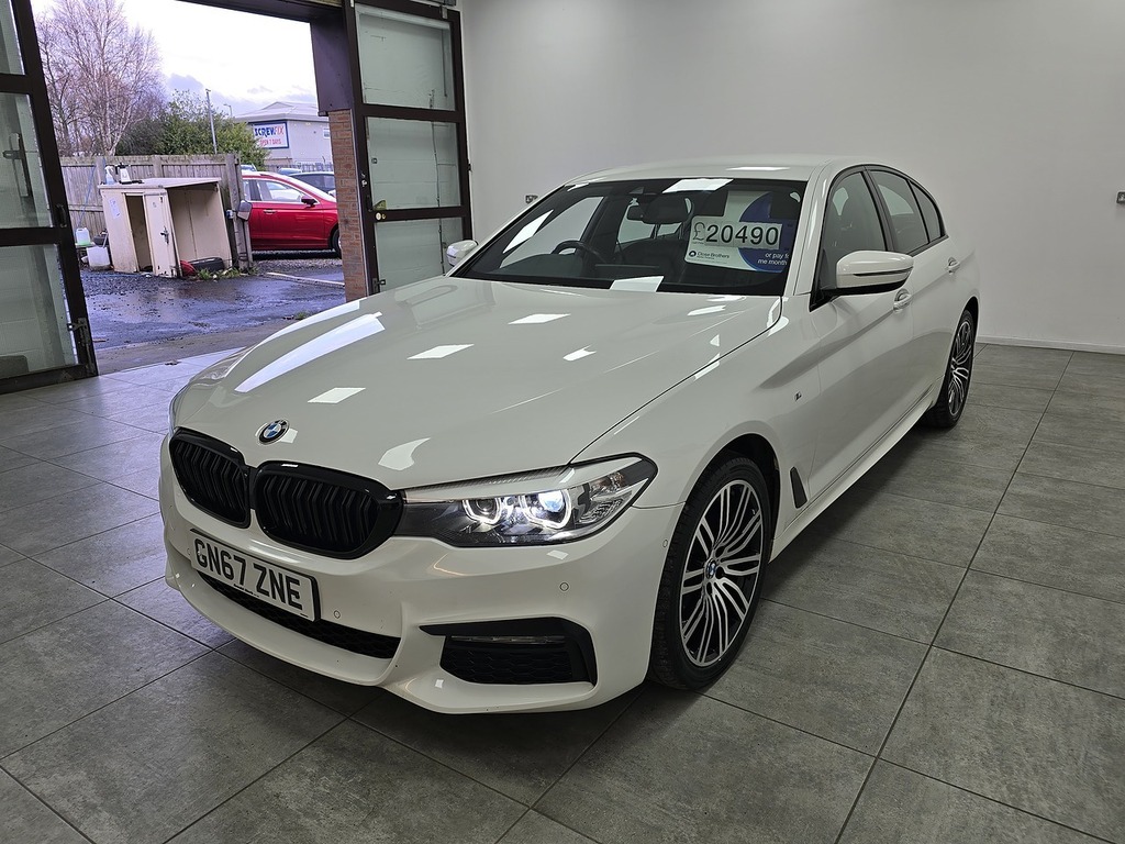 BMW 5 Series 530D M Sport GN67ZNE White #6