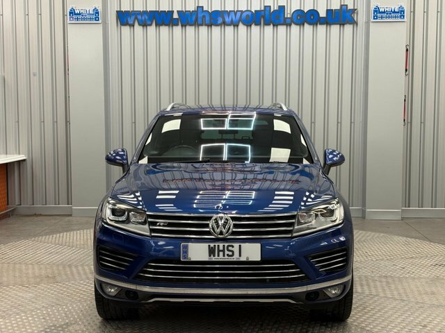 Volkswagen Touareg 2016 3.0 Tdi V6 262 Bhp Bluemotion Tech R-line KM66CYG Blue #2