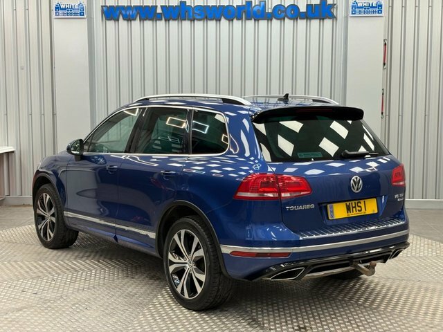 Volkswagen Touareg 2016 3.0 Tdi V6 262 Bhp Bluemotion Tech R-line KM66CYG Blue #4