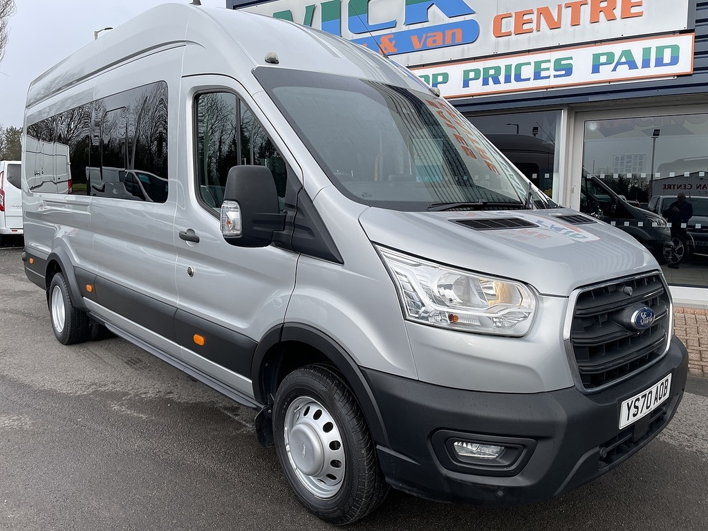 Ford Transit Custom 2.0 460 Ecoblue Trend Minibus Double Cab Diese YS70AOB Silver