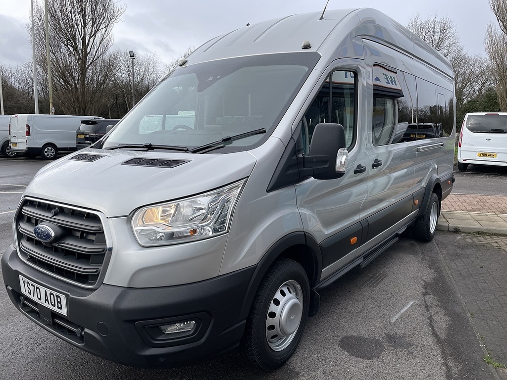 Ford Transit Custom 2.0 460 Ecoblue Trend Minibus Double Cab Diese YS70AOB Silver #3