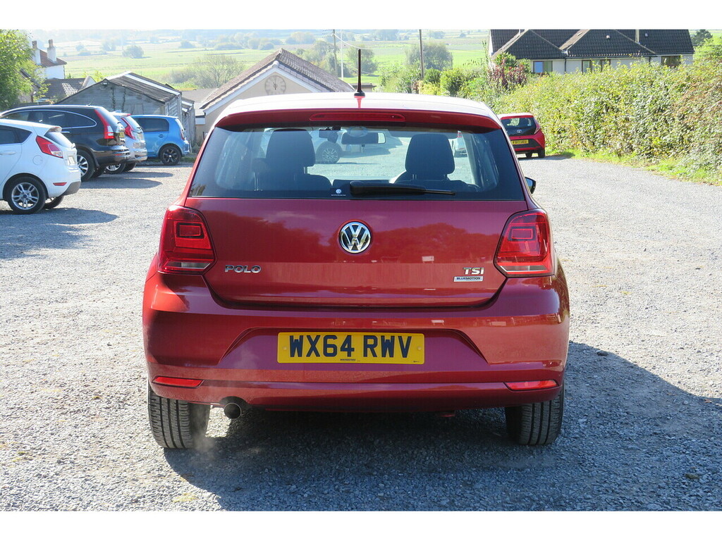 Volkswagen Polo Se Tsi Dsg Red #5