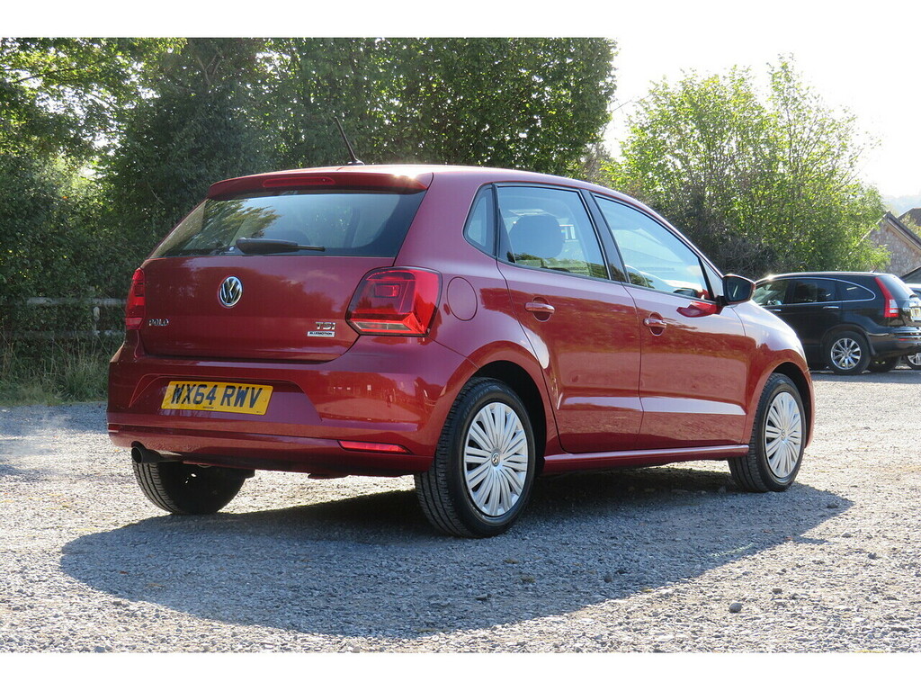 Volkswagen Polo Se Tsi Dsg Red #6