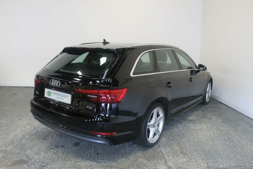 Audi A4 Avant Estate 2.0 Tdi S Line S Tronic Euro 6 Ss 2 MM66NSO Black #6