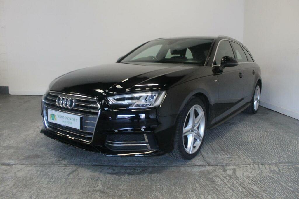 Audi A4 Avant Estate 2.0 Tdi S Line S Tronic Euro 6 Ss 2 MM66NSO Black #2