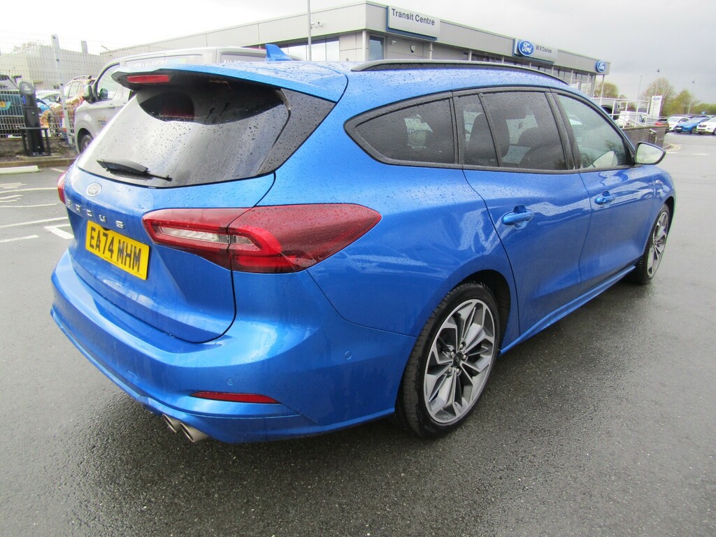 Ford Focus 1.0T Ecoboost Hybrid Mhev 155 St-line X E EA74MHM Blue #3