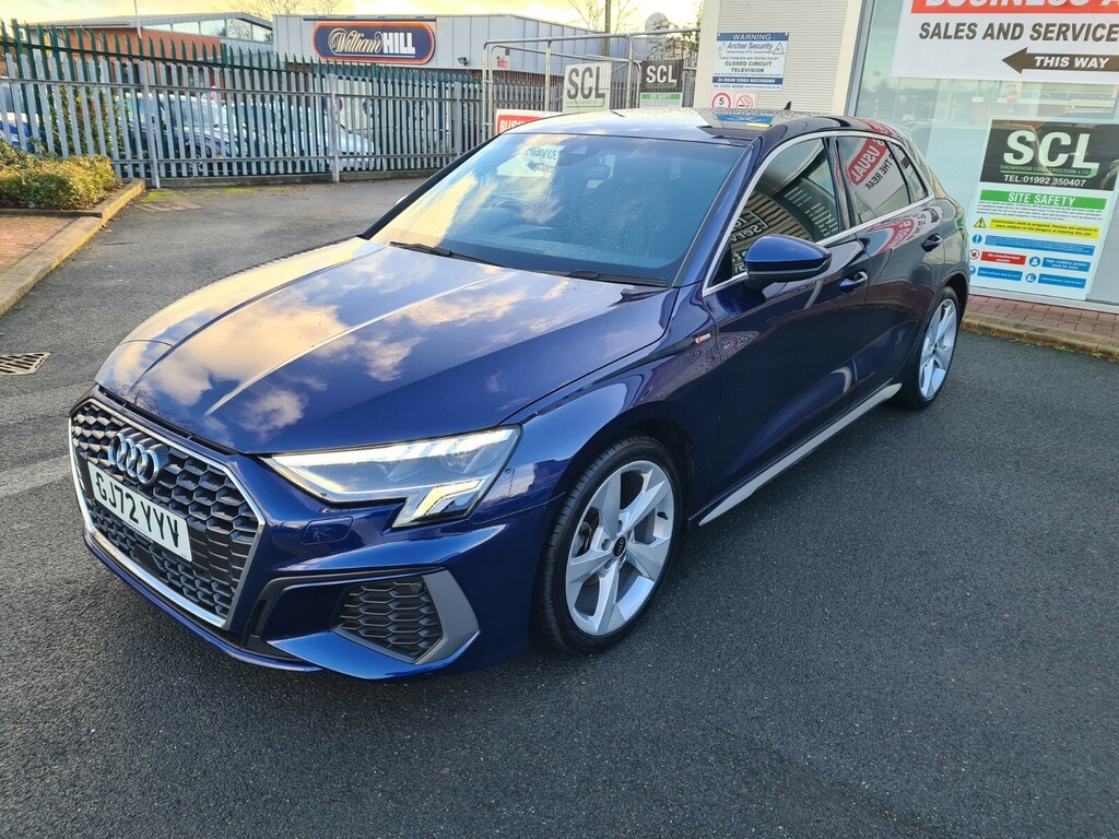 Audi A3 35 Tfsi S Line S Tronic GJ72YYV Blue #3