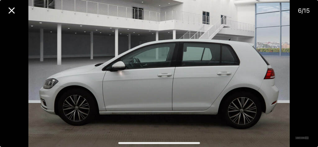 Volkswagen Golf 1.0 Tsi 110 Se Nav VO17WLW White #4