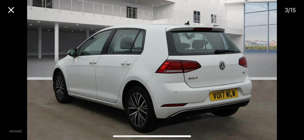 Volkswagen Golf 1.0 Tsi 110 Se Nav VO17WLW White #3