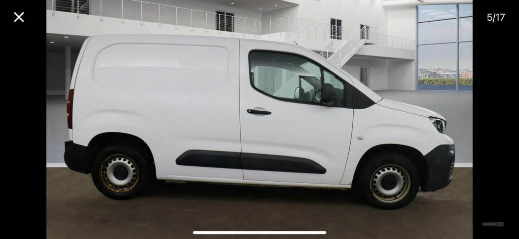 Peugeot Partner 650 1.6 Bluehdi 75 S Van SV19PVL White #5
